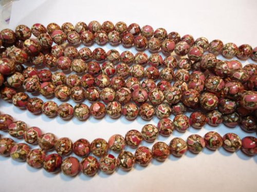 (image for) Pink/brown/white rounds #1053