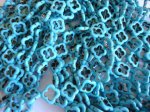 (image for) Turquoise flower bead #BS1218