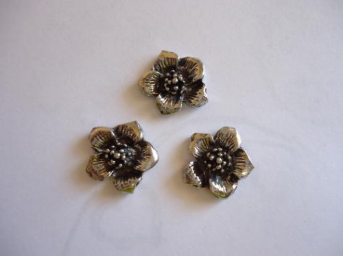 (image for) Flowers flat back bag of (3) #M11187-52