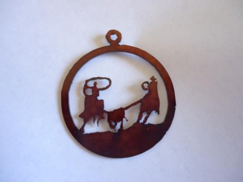 (image for) Team roper in circle pendant #EL-9