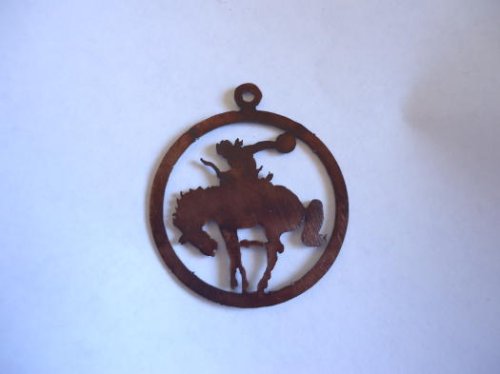 (image for) Bronc rider in circle pendant #300-262