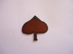 (image for) Spade metal cutout pendant #M-DT002