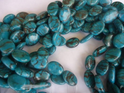 (image for) Turquoise Wed Jasper 14x20mm #1129