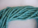 (image for) Turquoise howlite rondell beads 8x5mm #SS1241