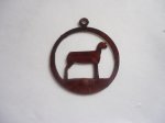 (image for) Lamb in circle Laser cut #300-3009