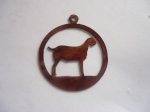 (image for) Goat in circle pendant #300-3008