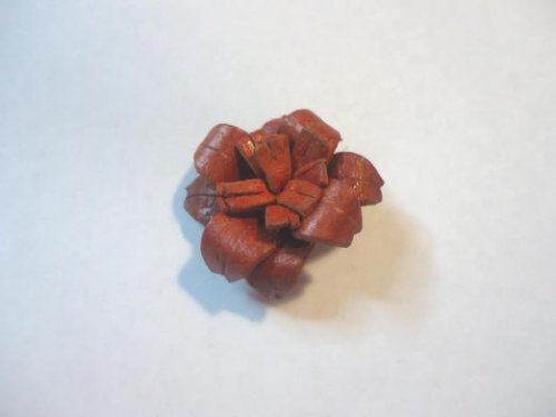 (image for) Leather Flower - Rust #SMFL7