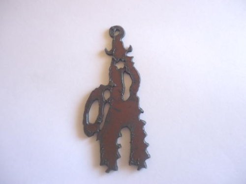 (image for) Cowboy metal cutout pendant #RR014L