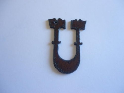(image for) Initial Letter Western Metal "U" - Pendant #WM-U
