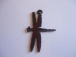(image for) Dragon fly Metal cutout pendant #SS008L