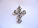 (image for) Rose cross pendant #PP40