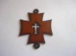 (image for) Cross metal cutout pendant #CC015-DL