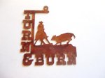 (image for) Steer Trippin laser cut metal pendant #TSP131A