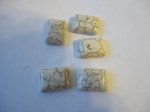 (image for) 13x18mm White rectangle cabs (bag of 5) #CAB-24