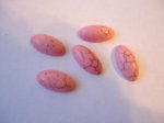 (image for) 10x20mmPink long oval cabs bag of 5 #CAB-18
