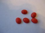 (image for) 8x10mm Orange oval cabs (bag of 5) #CAB-4