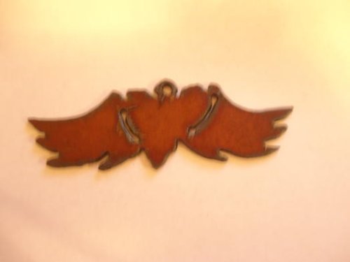 (image for) Heart with wings metal cutout pendant #SH012-4L