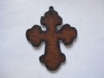 (image for) Cross cutout metal pendant #CC006-L