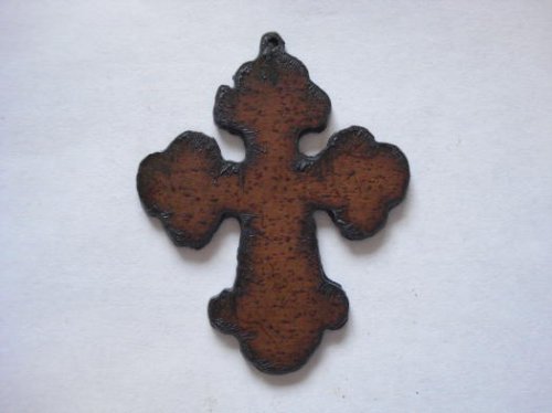 (image for) Cross cutout metal pendant #CC006L-2