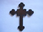 (image for) Cross metal cutout pendant #CC005-3