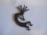 (image for) kokopelli metal cutout pendant #SS014
