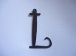 (image for) Initial Letter Curley Metal "L" - Pendant #cm-L