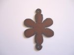 (image for) connector 6 petal flower #CG001-ped 1 3/4