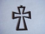 (image for) cross metal cutout pendant #CC008