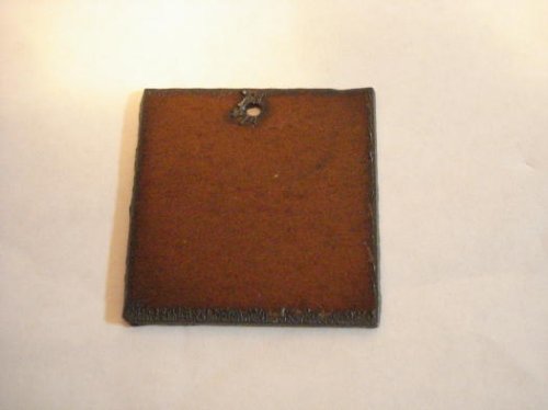 (image for) Square metal cutout pendant #TT001-2
