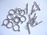 (image for) Toggles - antique silver (bag of 10) #TOG5
