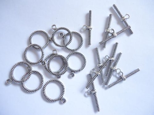 (image for) Toggles - antique silver (bag of 10) #TOG5