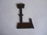 (image for) Initial Letter Western Metal "L" - Pendant #WM-L
