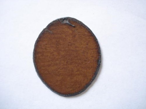 (image for) Oval blank metal cutout pendant #TT001-O