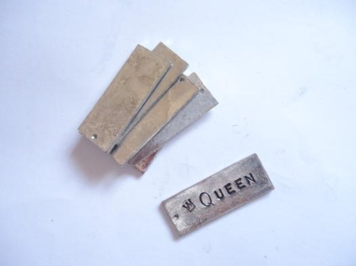 (image for) Blank metal charm for stamping (5pcs) #SS-N1078