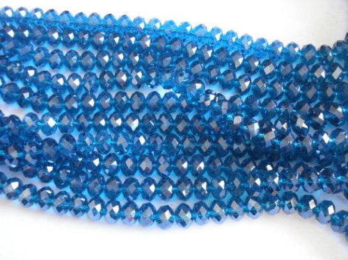 (image for) Turquoise Crystal rondelle #1336-8x10mm