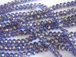 (image for) Lavendar,blue AB rondelle #cr1338