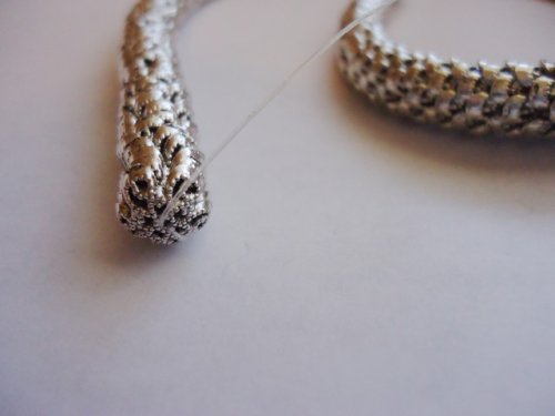 (image for) Bead caps - antique silver #ZA-761