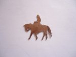 (image for) Horse with rider - glue on #TSL2