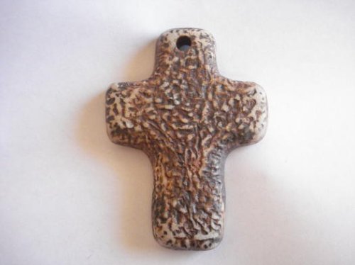 (image for) Cross ceramic pendant #BS10N6