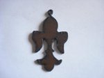 (image for) Fleur De Lis pendant #TT004B-1 1/4