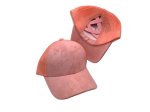 (image for) Pony Tail Mesh back criss cross cap - Dusty pink.coral