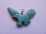 (image for) Eagle stone pendant 2"x1" #RM411