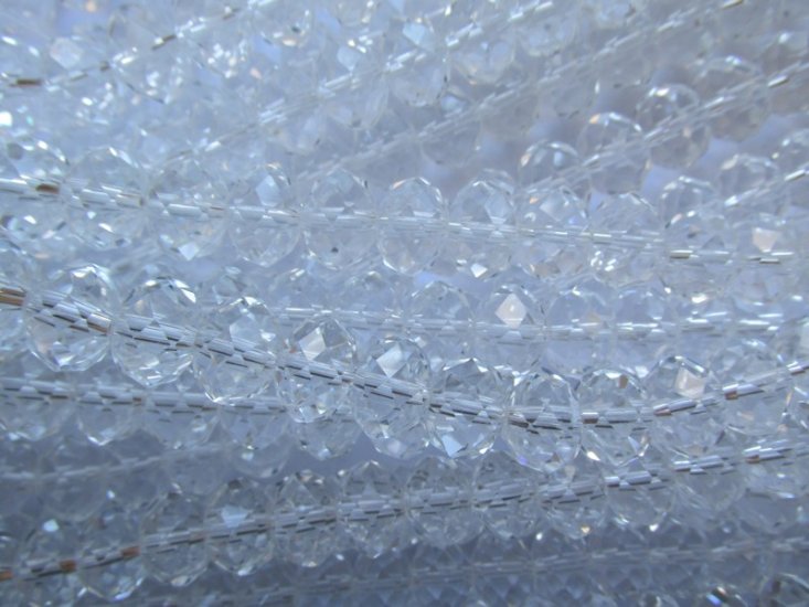 (image for) Clear Crystal rondelle 9x12mm 25" #1769