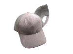 (image for) Vegan suede Mesh snap back baseball cap - MESH Gray