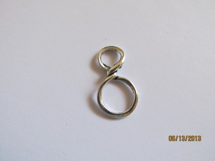 Initial Letter Rowdy Metal "F" - Pendant  #F-2