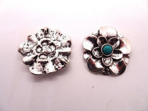 (image for) Flower pendant with stone #RM-514