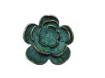 (image for) leather flower set - Teal