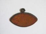 (image for) Football metal pendant -plain - #FTball-plain