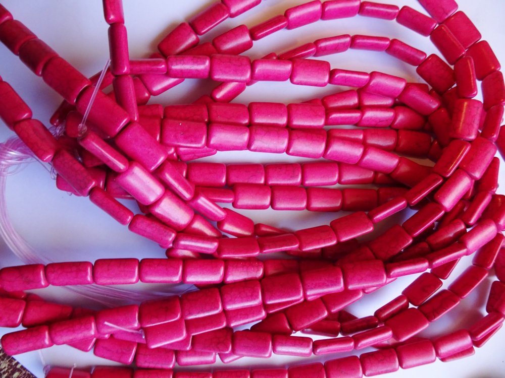 (image for) Pink magnesite rectangle 9x15mm #1620