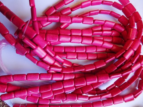 (image for) Pink magnesite rectangle 9x15mm #1620